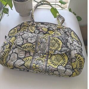 Vintage Vera Bradley Citron Fruit Quilted Patchwork Bag Boho Quilted Floral y2k